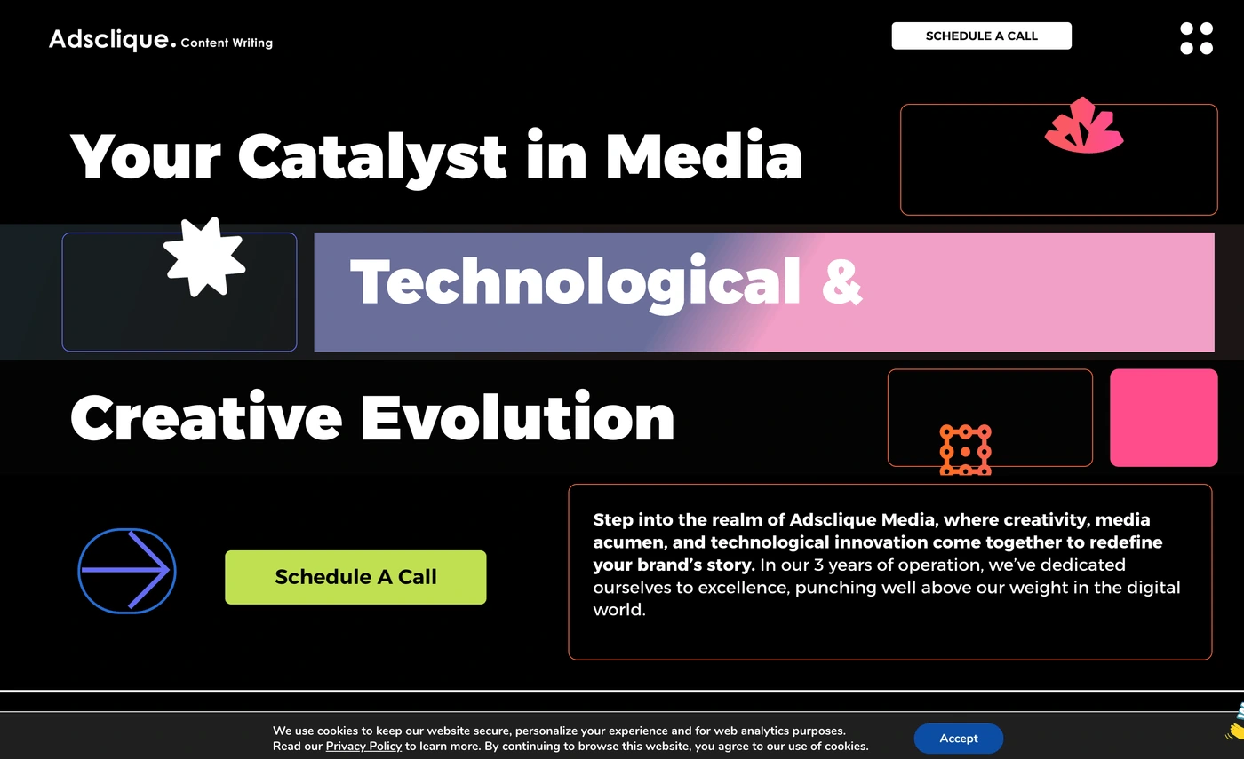 Adsclique Media — project preview