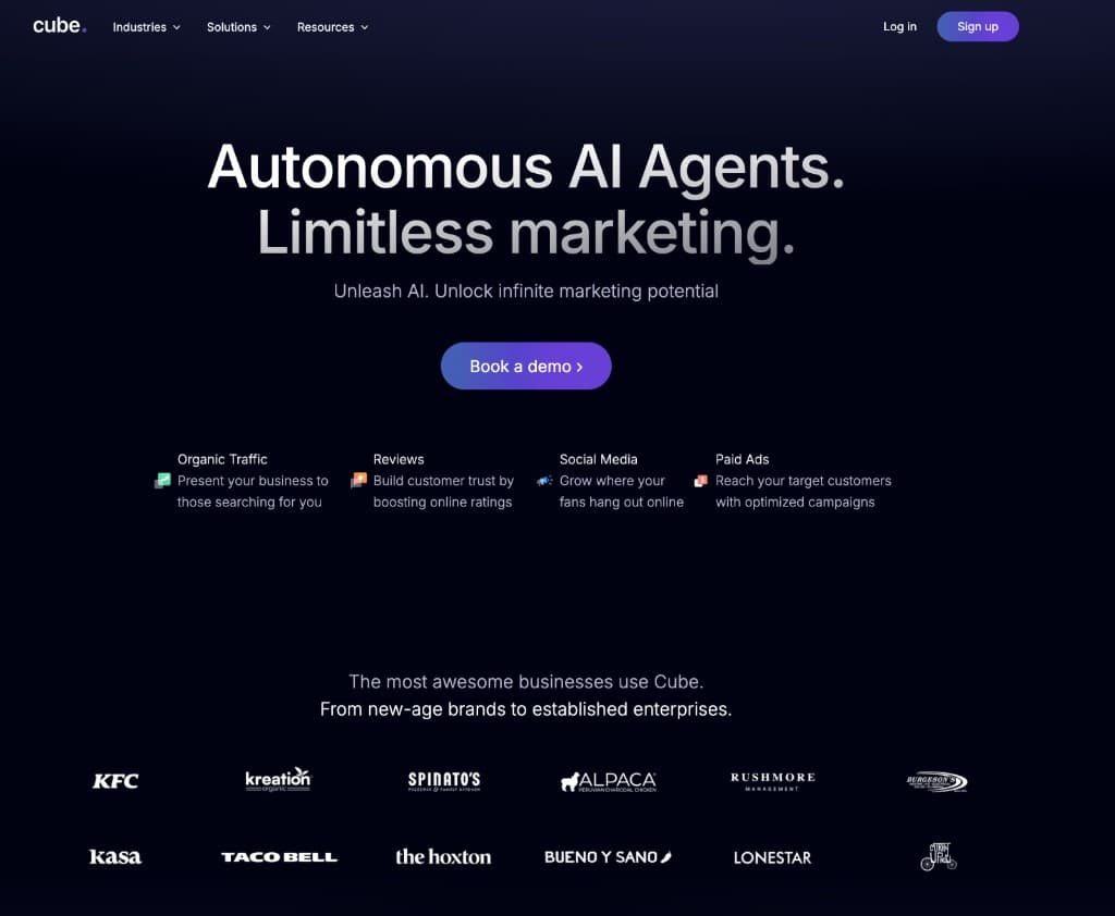 Cube — AI Customer Engagement Platform — project screenshot