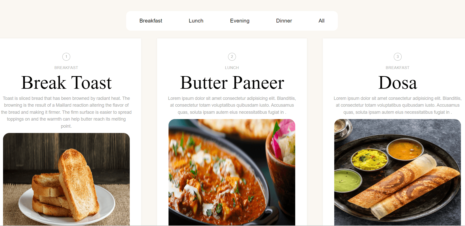 Safdar Restaurant — project preview